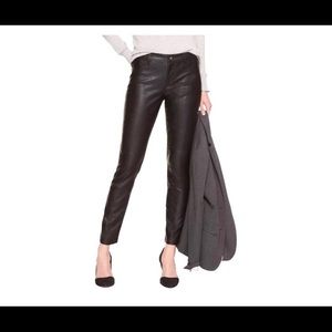 Faux leather pants
